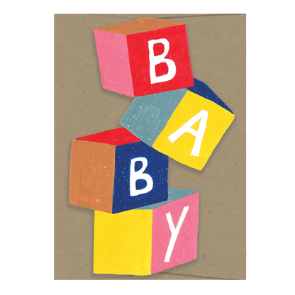 Baby Cubes Die Cut Card