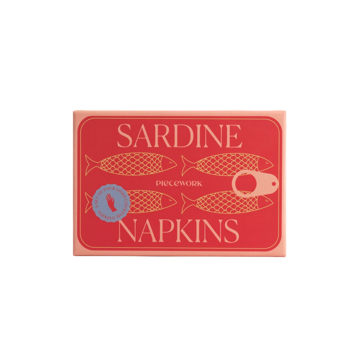 Sardine Cocktail Napkins - Set of 4