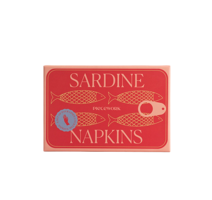 Sardine Cocktail Napkins - Set of 4