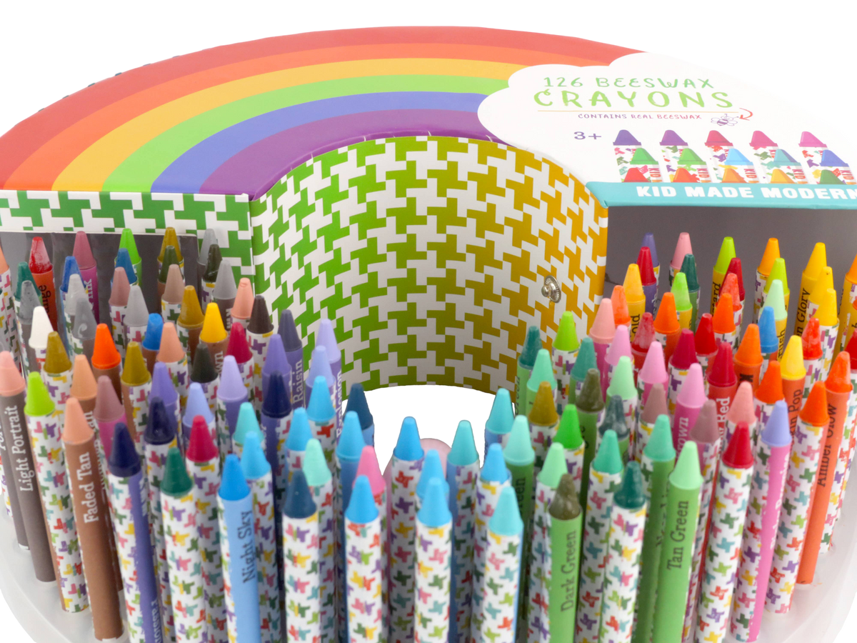 126 Rainbow Crayons Set