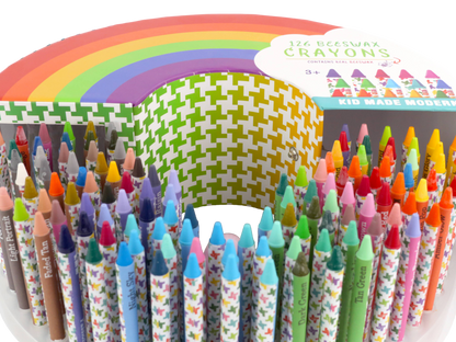 126 Rainbow Crayons Set