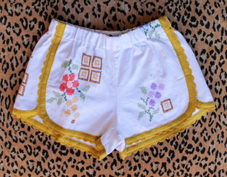 Embroidered Italian Dolphin Shorts - One of a Kind