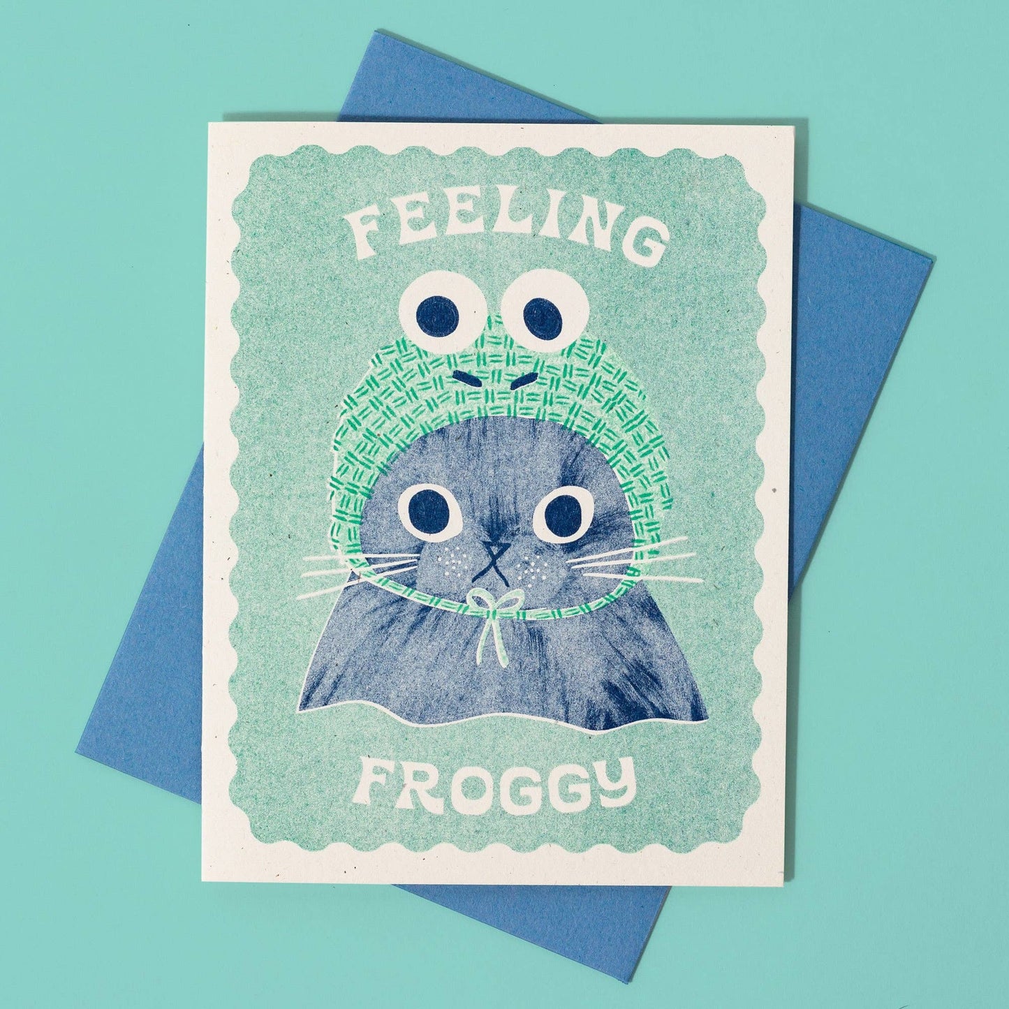 Feeling Froggy Risograph Card