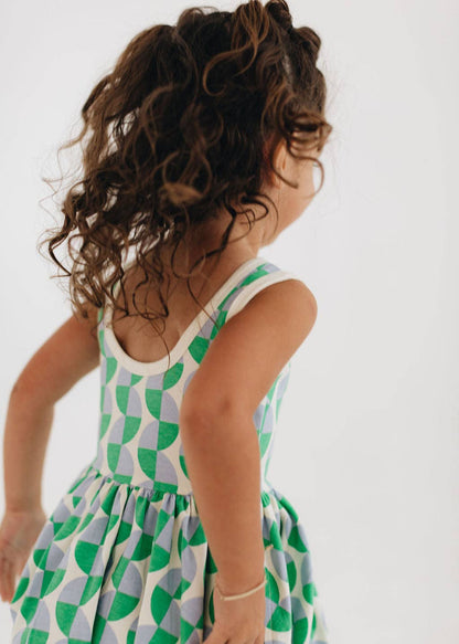 Sleeveless Twirl Dress - Retro Twirl