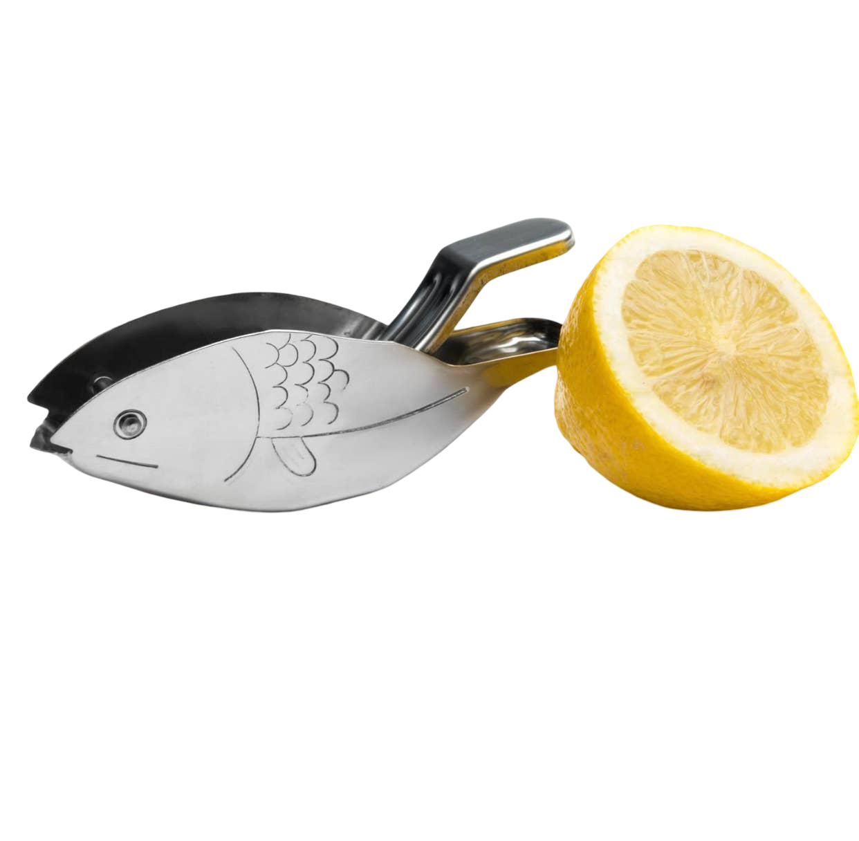 Steel Fish Lemon Squeezer