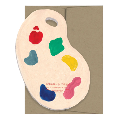 Color Palette Die Cut Card