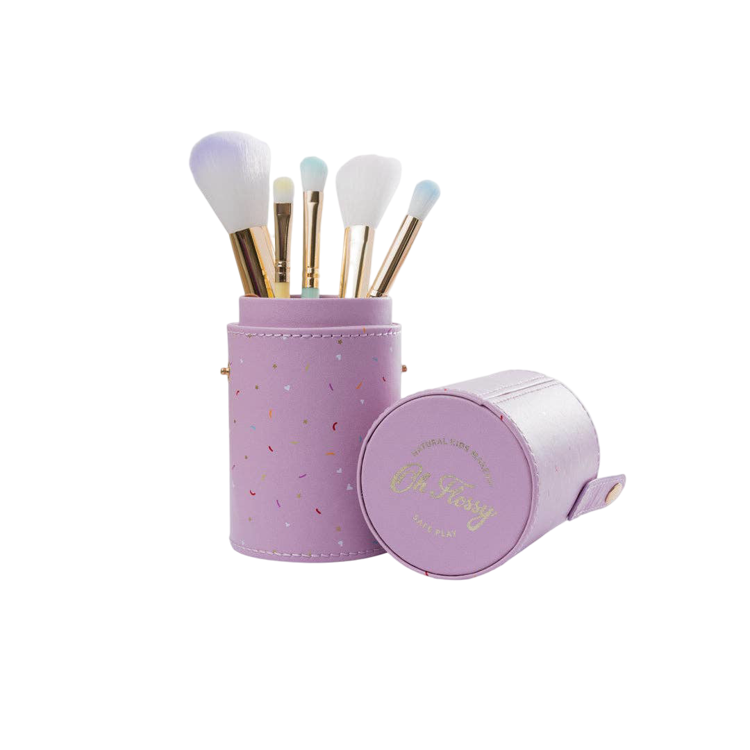 5-Piece Rainbow Makeup Brush Set