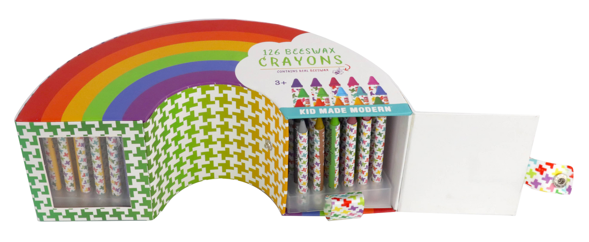 126 Rainbow Crayons Set