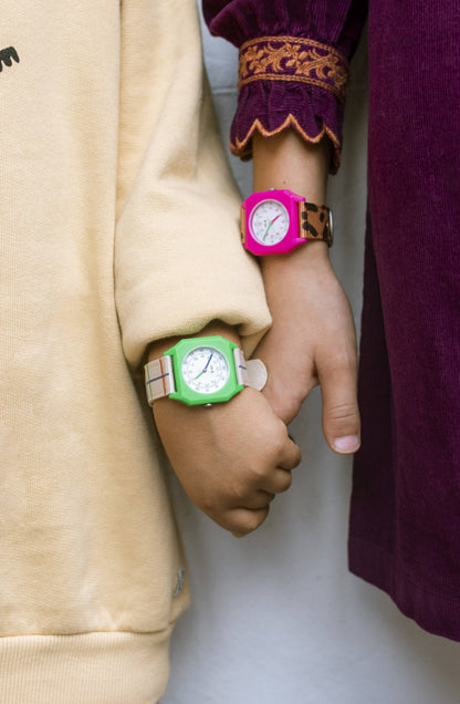 Mini Kyomo x Taxi Brousse Watch - Leopard