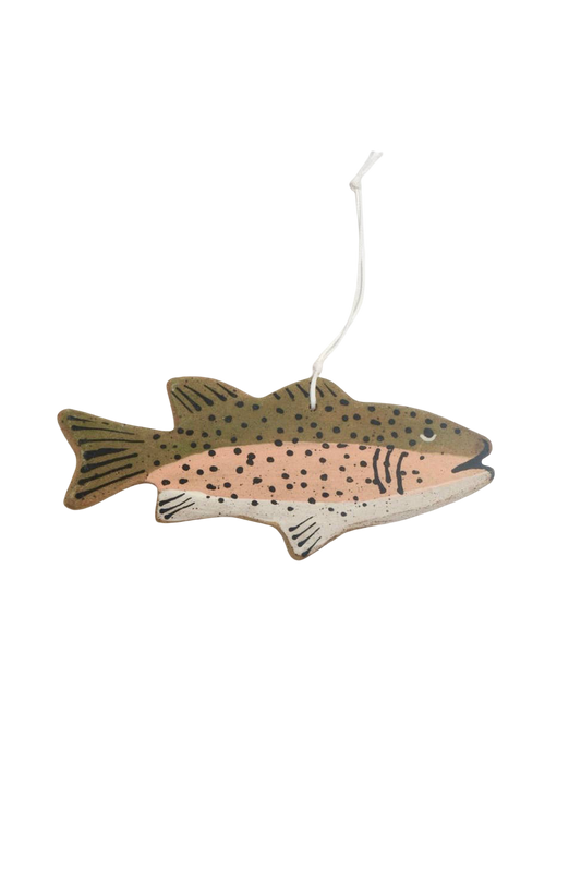 Ceramic Fish Ornament - Trout