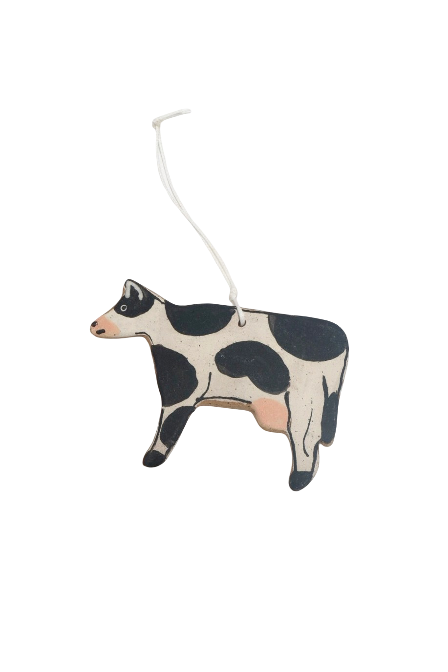 Ceramic Cow Ornament