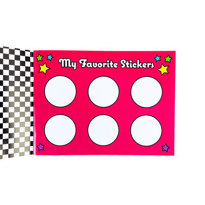 Retro Rainbow Sticker Collector Book