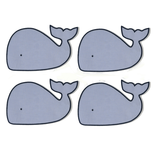 Whale Cocktail Napkins - Set of 4