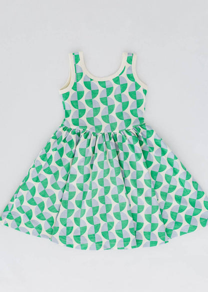 Sleeveless Twirl Dress - Retro Twirl