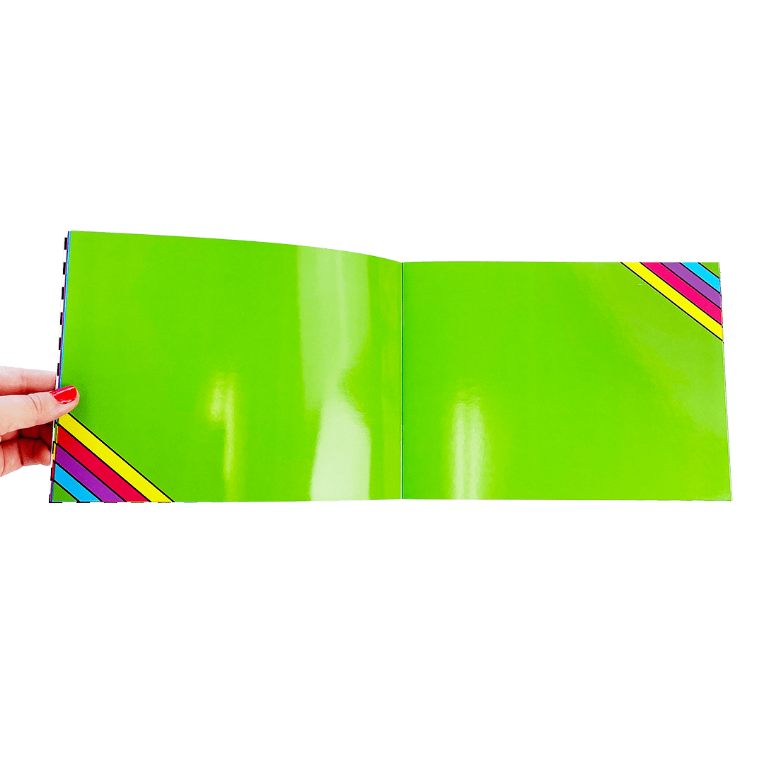 Retro Rainbow Sticker Collector Book