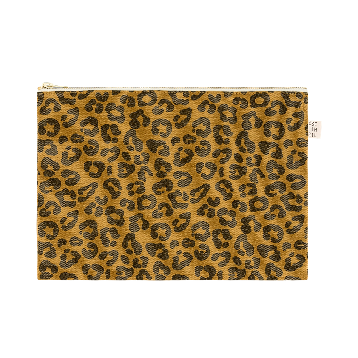 Large Zip Pouch - Cheetah