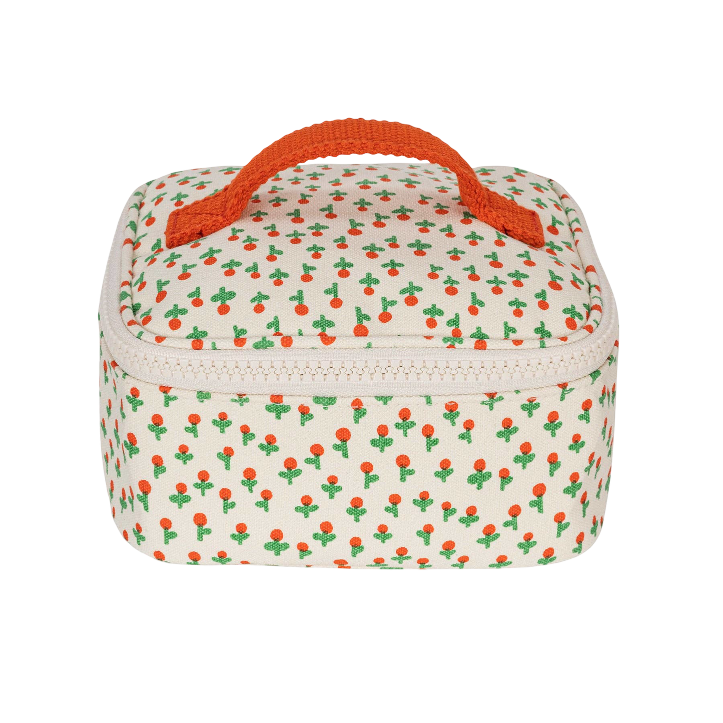 Mini Zip Cube Bag - Tiny Roses
