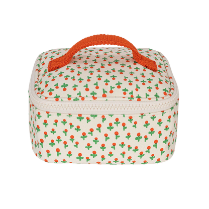 Mini Zip Cube Bag - Tiny Roses