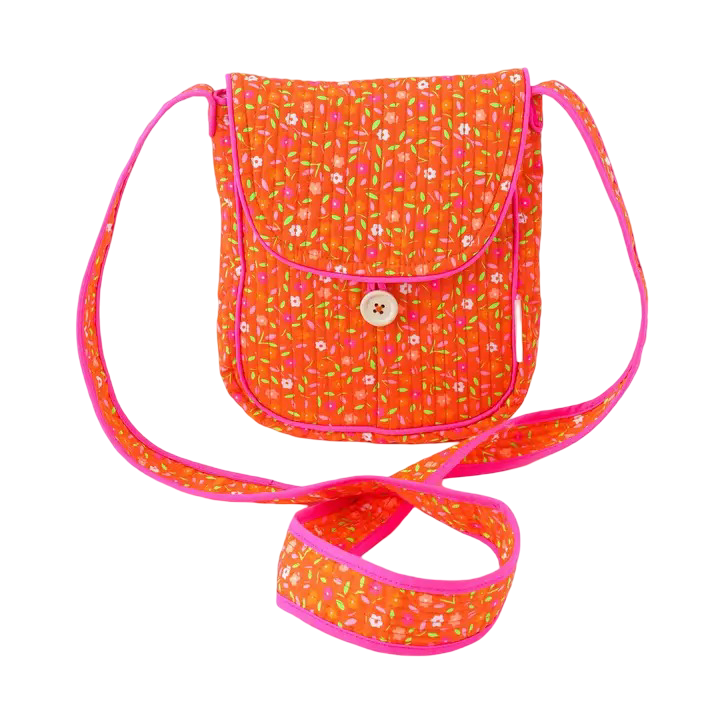 Quilted Cross Body Satchel Bag
