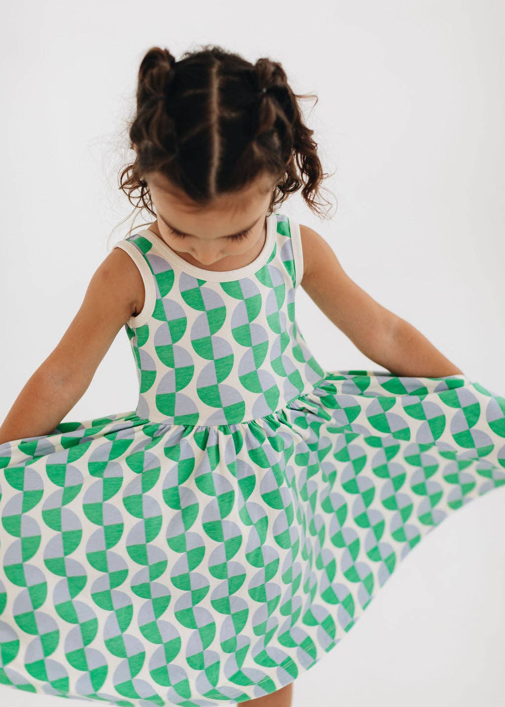 Sleeveless Twirl Dress - Retro Twirl