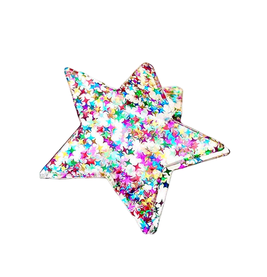 Glitter Star Hair Clip