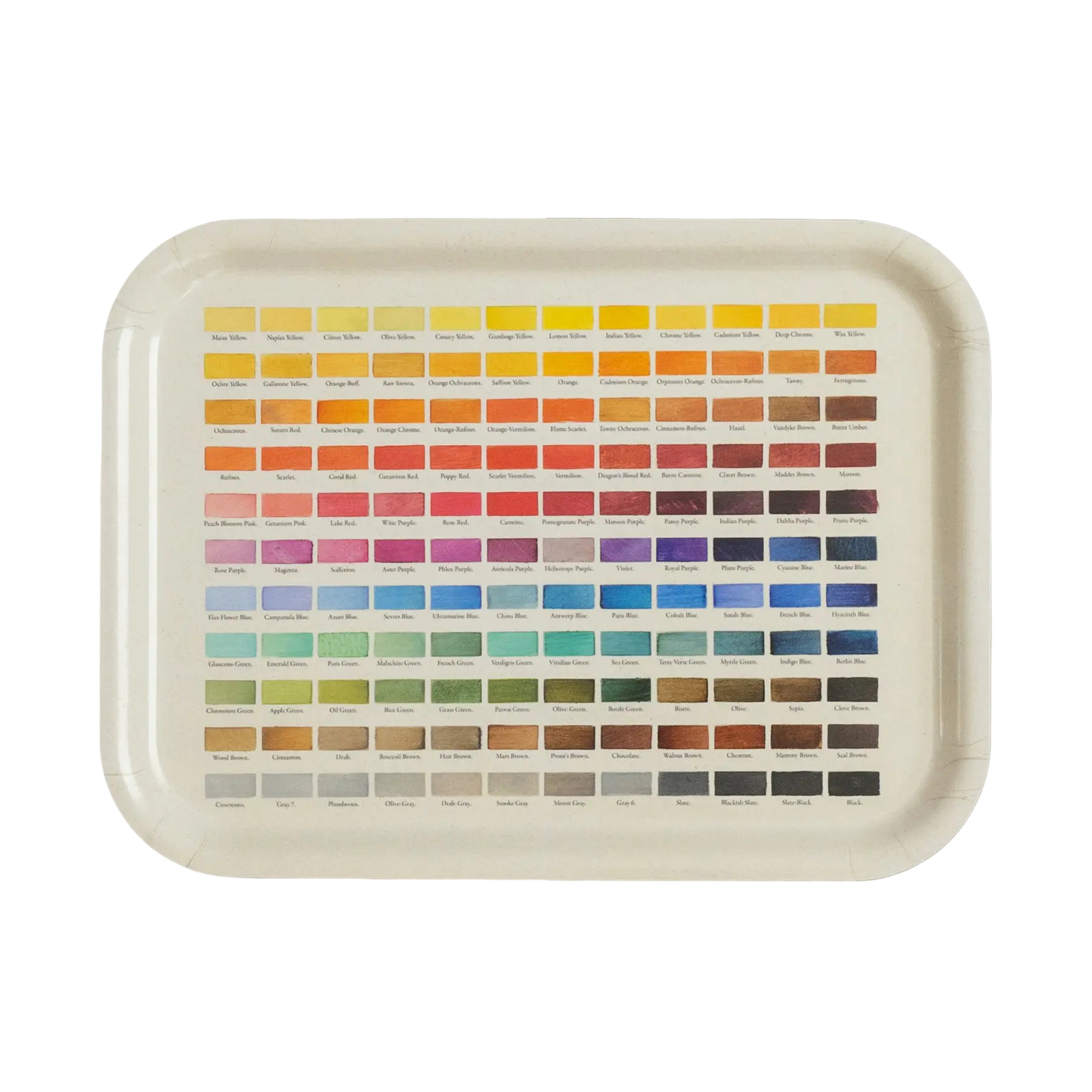 Birchwood Small Tray - Nomenclature of Colors