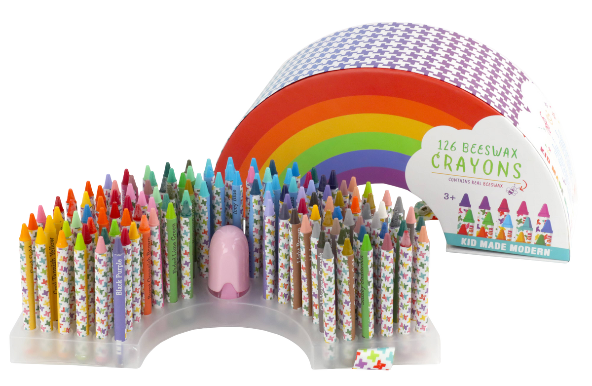 126 Rainbow Crayons Set