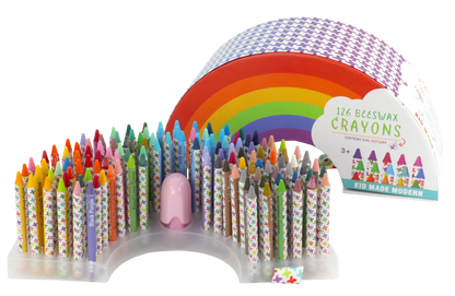 126 Rainbow Crayons Set