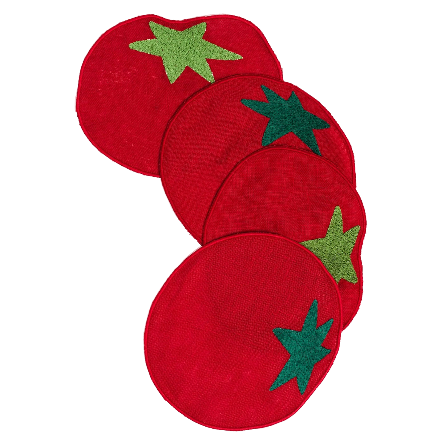 Tomato Cocktail Napkins - Set of 4