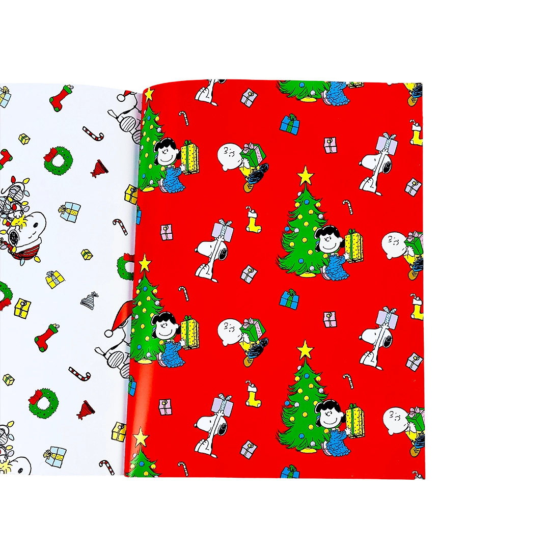 Peanuts Holiday Wrapping Paper Book