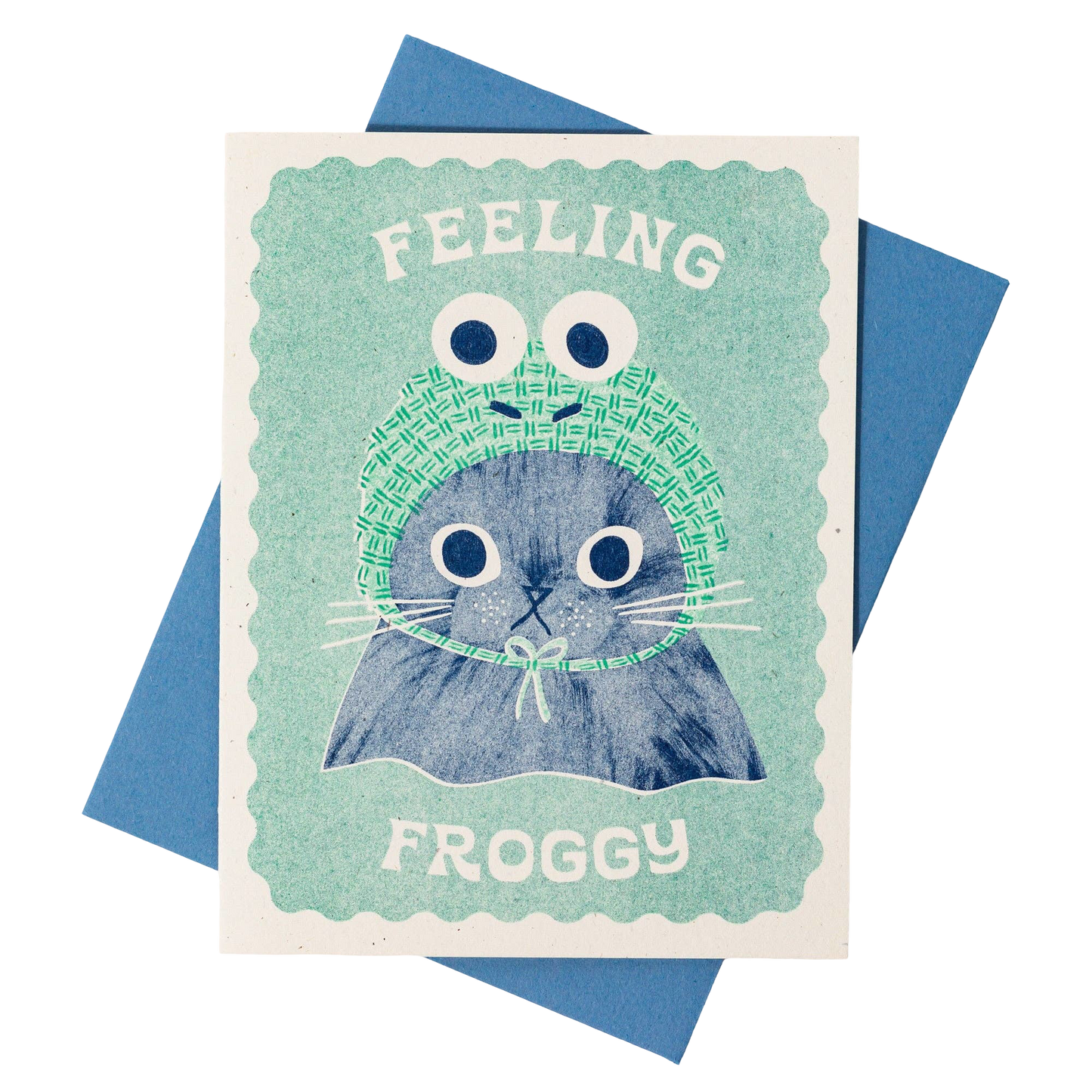 Feeling Froggy Risograph Card