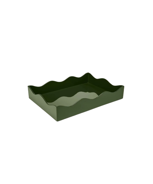 Rita Konig Belles Rives Lacquer Tray - Olive