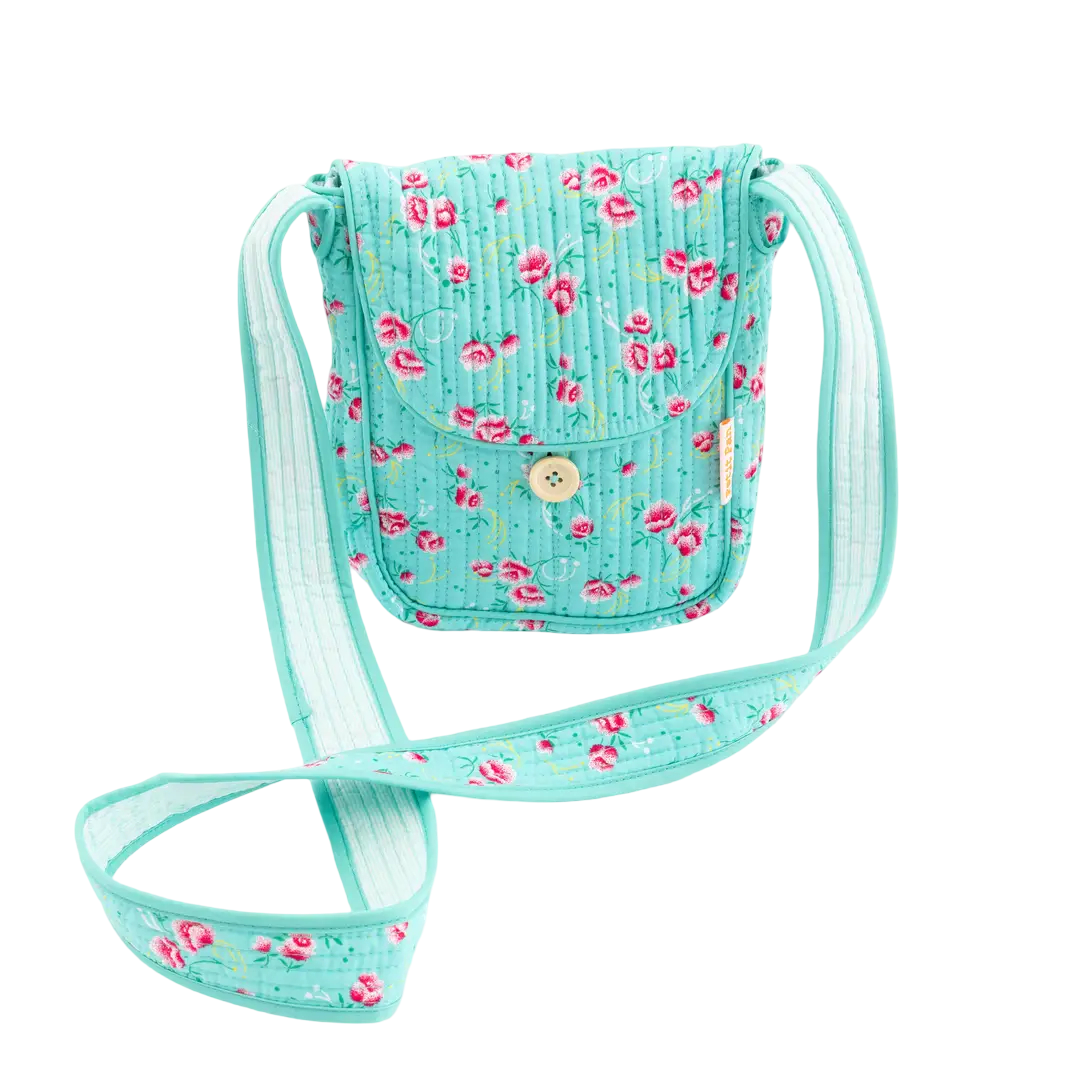 Quilted Cross Body Satchel Bag