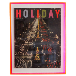 Framed Holiday Magazine Cover - December 1953, "Park Avenue"