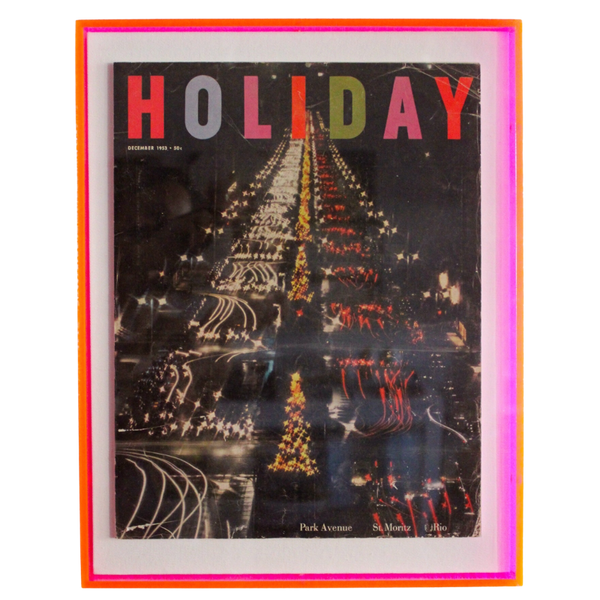 Framed Holiday Magazine Cover - December 1953, "Park Avenue"