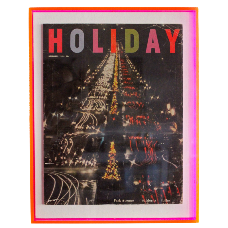 Framed Holiday Magazine Cover - December 1953, "Park Avenue"