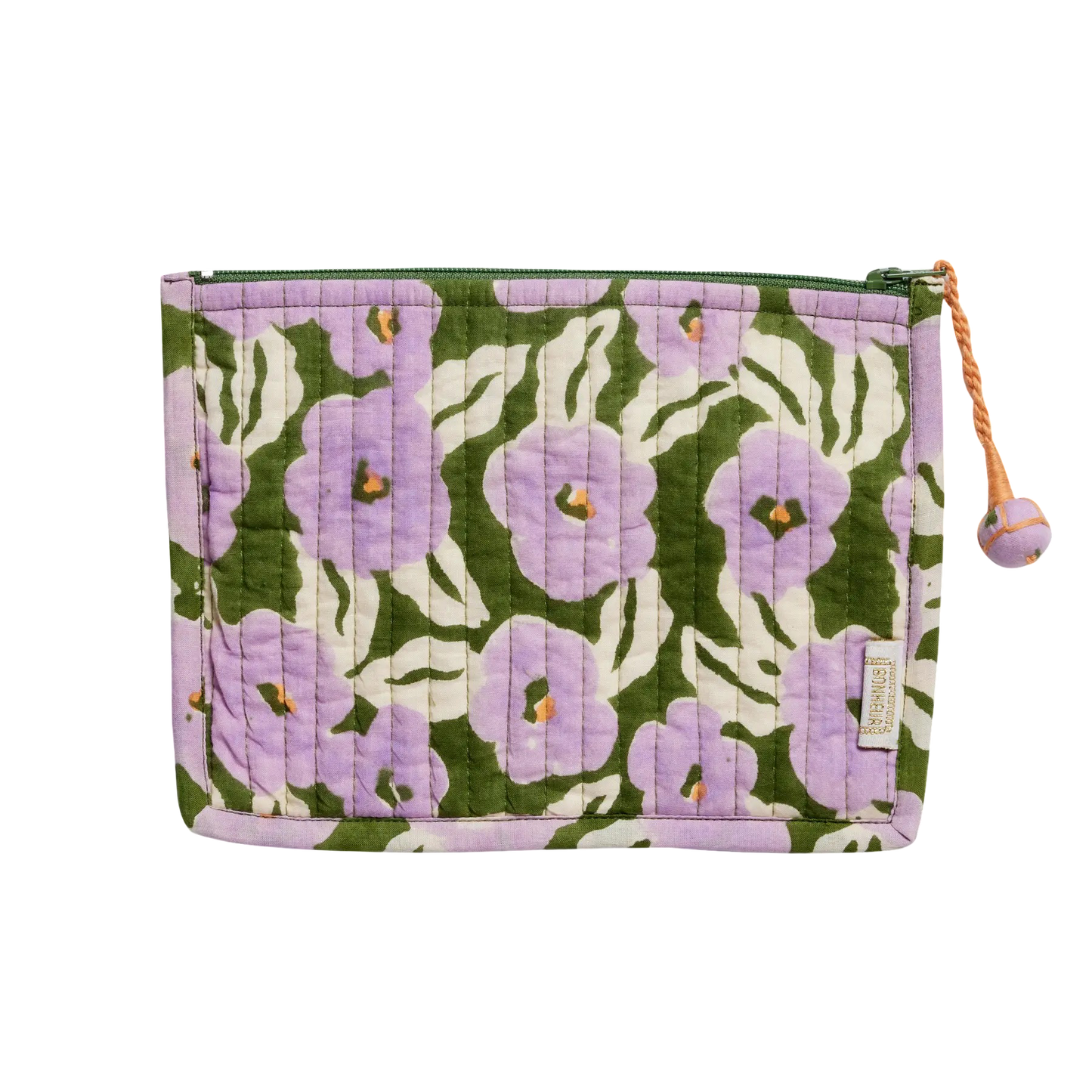 Block Print Zip Pouch - Small
