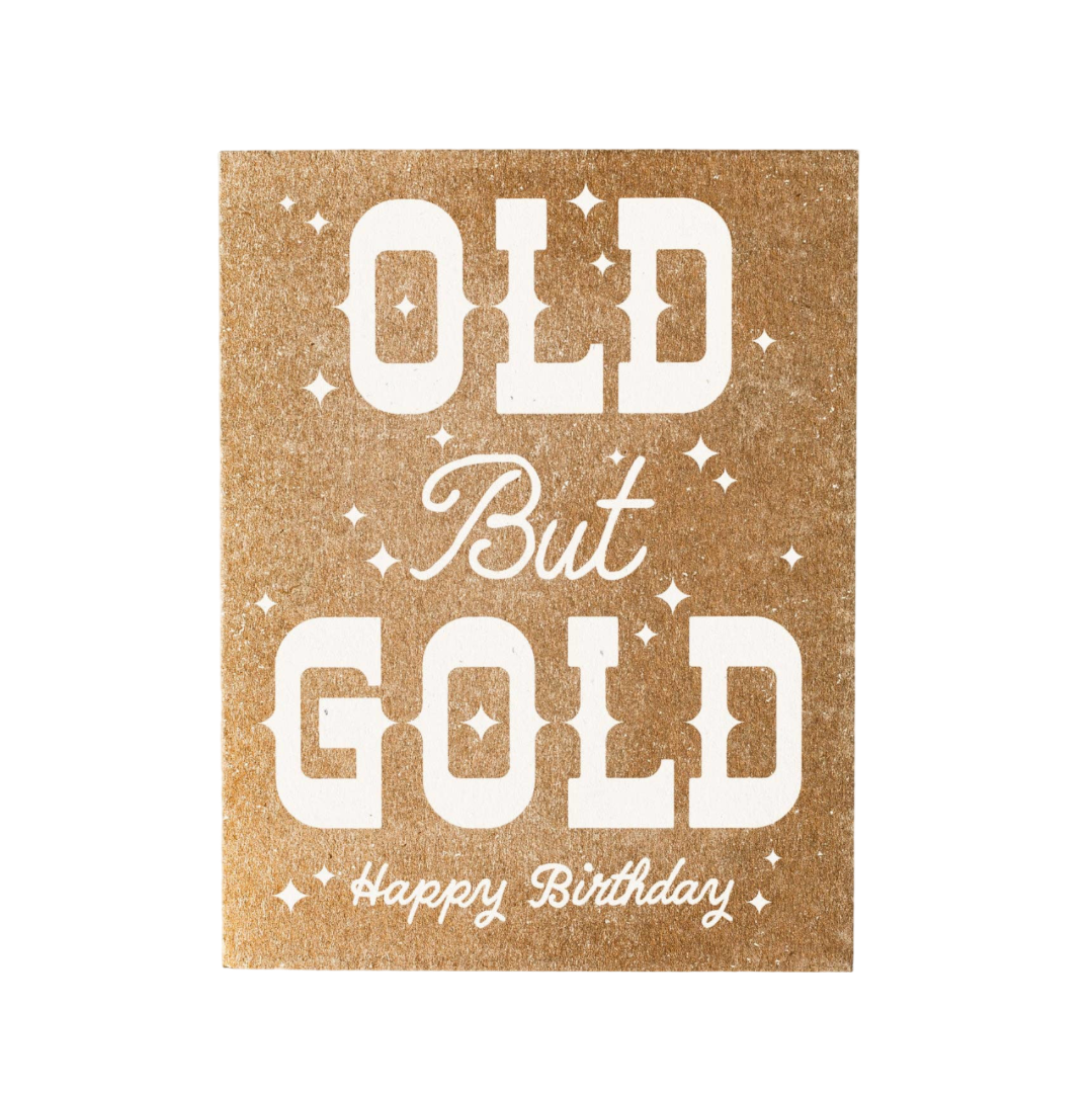 Old but Gold Risograph Card