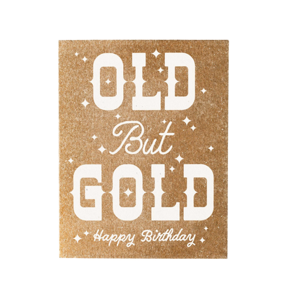 Old but Gold Risograph Card