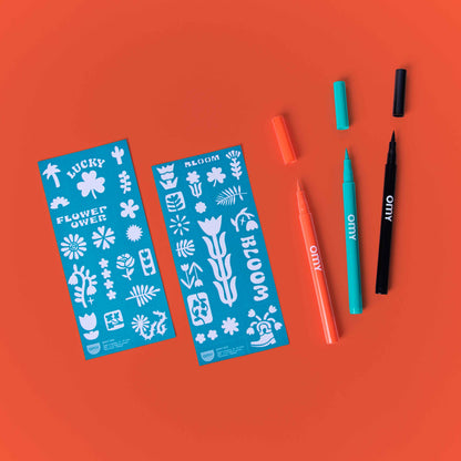 Temporary Tattoo Art Kit - Flower Power