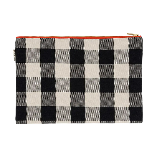 Large Zip Pouch - Gingham