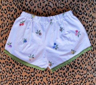 Embroidered Italian Dolphin Shorts - One of a Kind