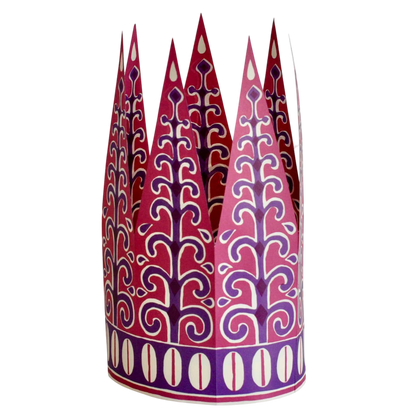 Set of Six Fabulous Paper Party Crowns