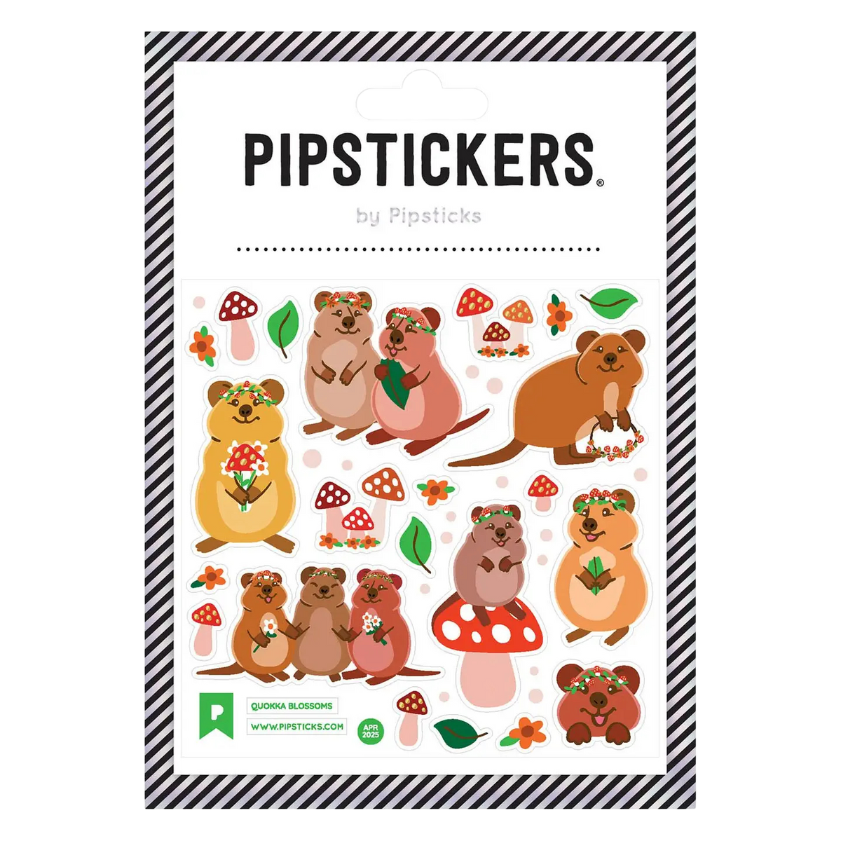 Quokka Blossoms Stickers