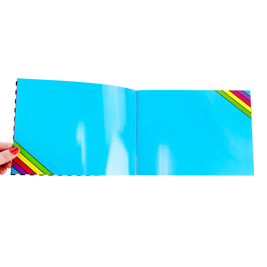 Retro Rainbow Sticker Collector Book