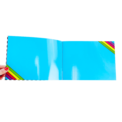 Retro Rainbow Sticker Collector Book