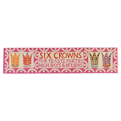 Set of Six Fabulous Paper Party Crowns