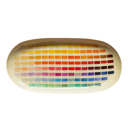 Oval Enamel Tray - Nomenclature of Colors