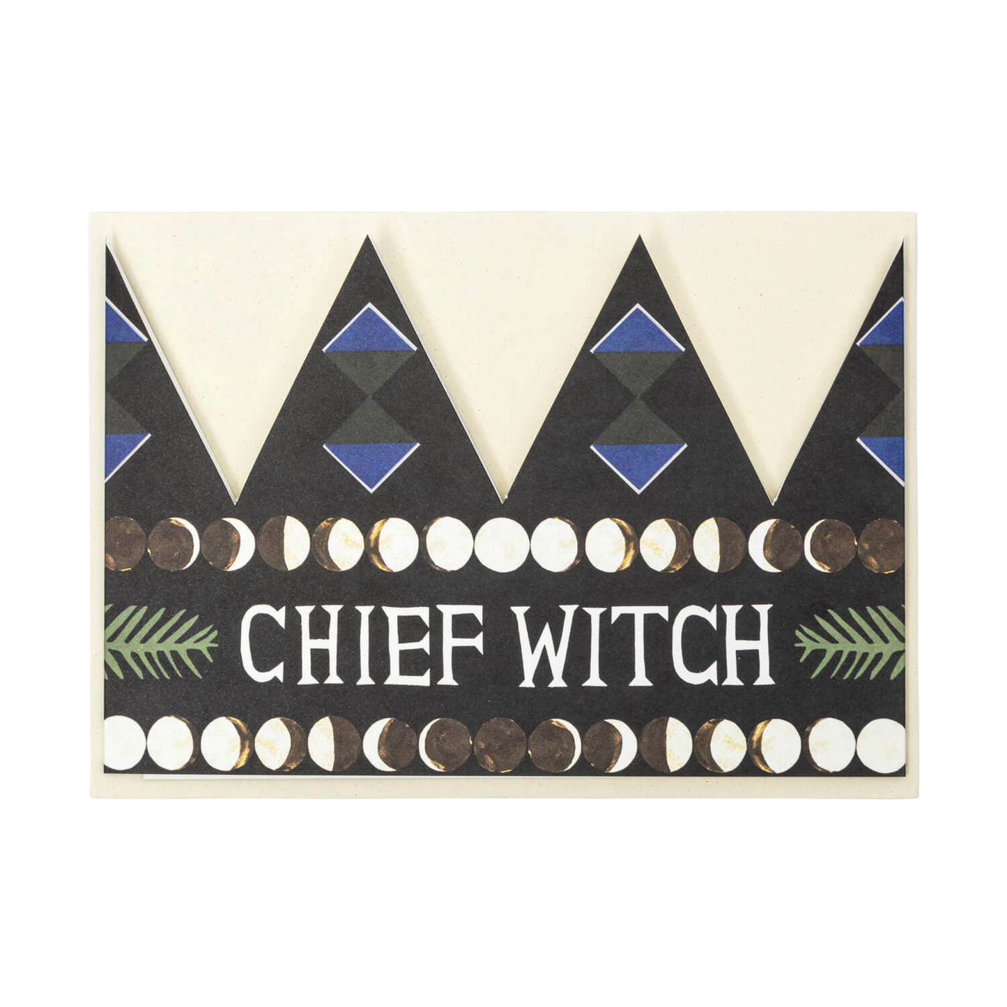 Chief Witch Party Hat Card