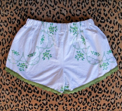 Embroidered Italian Dolphin Shorts - One of a Kind